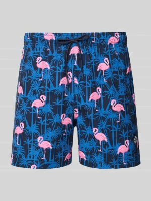Spodenki kąpielowe we wzór na całej powierzchni model 'MAUI VIBES NOVELTY' jack & jones