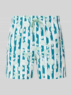 Spodenki kąpielowe we wzór na całej powierzchni model 'MAUI VIBES NOVELTY' jack & jones
