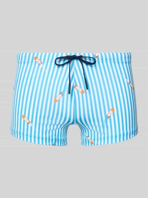 Spodenki kąpielowe we wzór na całej powierzchni model 'Viareggio' HOM