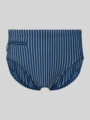 Spodenki kąpielowe we wzór na całej powierzchni z kieszenią zapinaną na zamek błyskawiczny Schiesser