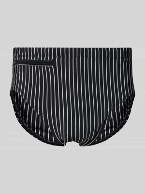 Spodenki kąpielowe we wzór na całej powierzchni z kieszenią zapinaną na zamek błyskawiczny Schiesser