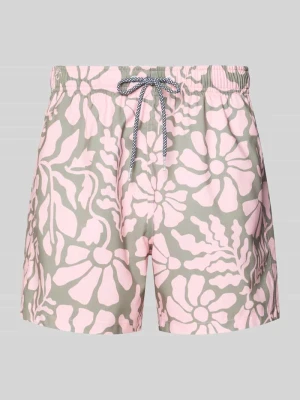 Spodenki kąpielowe we wzorze na całej powierzchni model 'Melo' BOARDIES