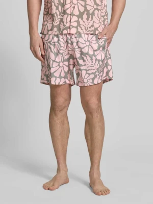 Spodenki kąpielowe we wzorze na całej powierzchni model 'Melo' BOARDIES