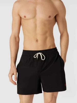Spodenki kąpielowe z detalami w kontrastowym kolorze Polo Ralph Lauren Underwear