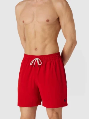 Spodenki kąpielowe z detalami w kontrastowym kolorze Polo Ralph Lauren Underwear