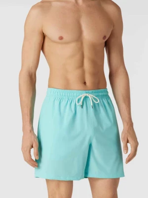 Spodenki kąpielowe z detalami w kontrastowym kolorze Polo Ralph Lauren Underwear