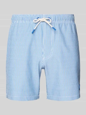 Spodenki kąpielowe z detalem z logo model 'Pete' Shiwi