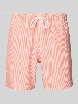 Spodenki kąpielowe z detalem z logo model 'Pete' Shiwi