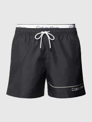 Spodenki kąpielowe z efektem dwóch warstw Calvin Klein Underwear
