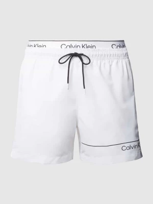 Spodenki kąpielowe z efektem dwóch warstw Calvin Klein Underwear