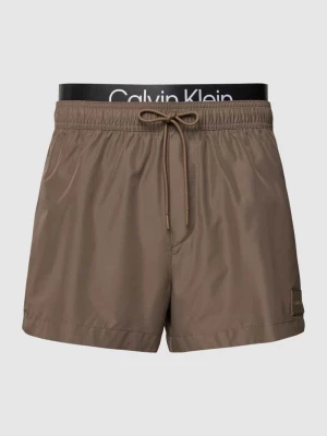 Spodenki kąpielowe z elastycznym pasem model ‘SHORT DOUBLE’ Calvin Klein Underwear