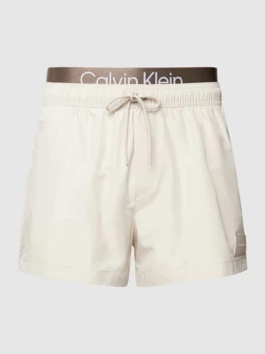 Spodenki kąpielowe z elastycznym pasem model ‘SHORT DOUBLE’ Calvin Klein Underwear