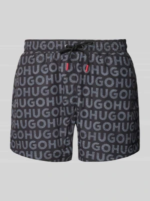 Spodenki kąpielowe z elastycznym pasem model ‘TORTUGA’ HUGO