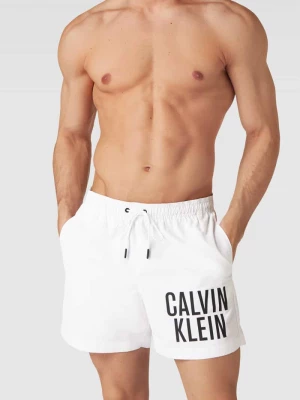 Spodenki kąpielowe z nadrukiem z logo Calvin Klein Underwear