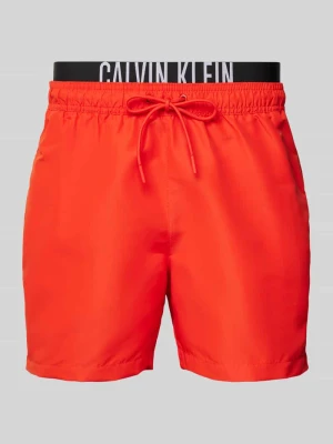 Spodenki kąpielowe z nadrukiem z logo Calvin Klein Underwear