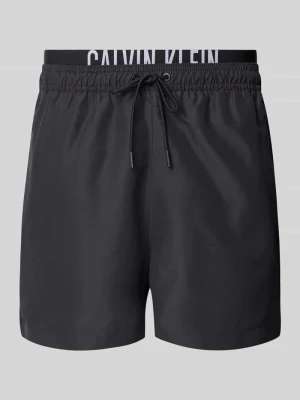 Spodenki kąpielowe z nadrukiem z logo Calvin Klein Underwear