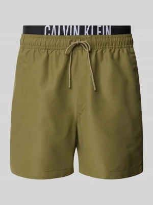 Spodenki kąpielowe z nadrukiem z logo Calvin Klein Underwear