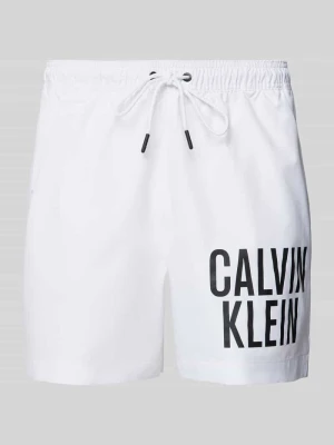 Spodenki kąpielowe z nadrukiem z logo Calvin Klein Underwear