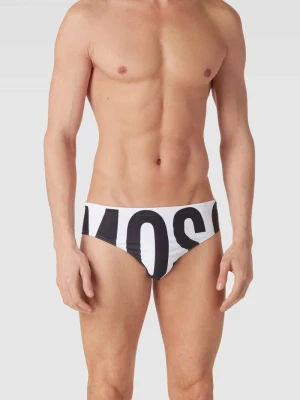 Spodenki kąpielowe z nadrukiem z logo Moschino Swim + Underwear