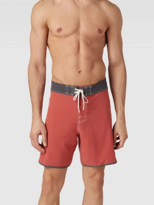 Spodenki kąpielowe z naszywką z logo model ‘ORIGINAL SCALLOP’ Quiksilver Czerwony