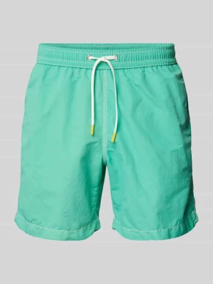 Spodenki kąpielowe z ozdobnymi szwami w kontrastowym kolorze model ‘Uni’ Hartford