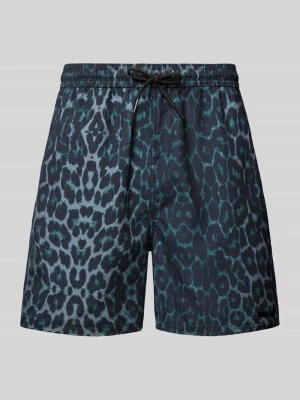 Spodenki kąpielowe z trokami ściągającymi i kieszenią z tyłu REVIEW