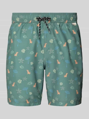 Spodenki kąpielowe z wpuszczanymi kieszeniami model 'BHRINGWAR MINI' Blend