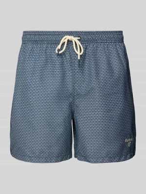 Spodenki kąpielowe z wyhaftowanym logo Barbour