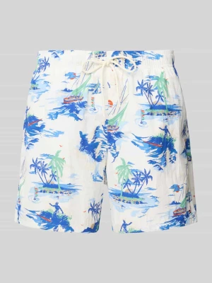 Spodenki kąpielowe z wzorem na całej powierzchni Tommy Hilfiger