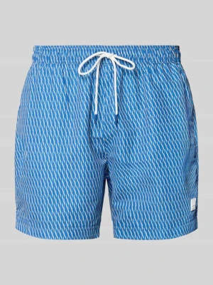 Spodenki kąpielowe ze wzorem na całej powierzchni model ‘VIBE’ Boss