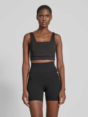 Spodenki kolarki o kroju skinny fit z nadrukiem z logo aim'n