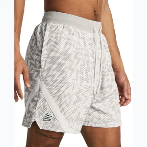 Zdjęcie produktu Spodenki koszykarskie męskie Under Armour Curry Mesh Short white clay/mod gray