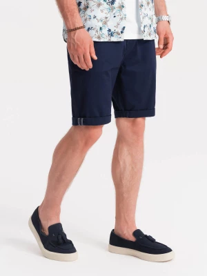 Spodenki męskie chino - granatowe V2 W243
 -                                    S Ombre