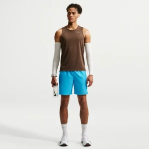 Spodenki męskie do biegania z wszytą bielizną Nike Miler Dri-FIT 18 cm - Niebieski