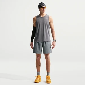 Spodenki męskie do biegania z wszytą bielizną Nike Miler Dri-FIT 18 cm - Szary