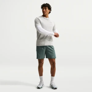 Spodenki męskie do biegania z wszytą bielizną Nike Miler Dri-FIT 18 cm - Zieleń