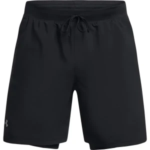 Spodenki męskie Launch 7'' 2w1 Under Armour Czarny