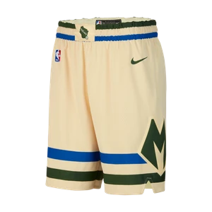Spodenki męskie Milwaukee Bucks City Edition Nike Dri-FIT NBA Swingman - Brązowy