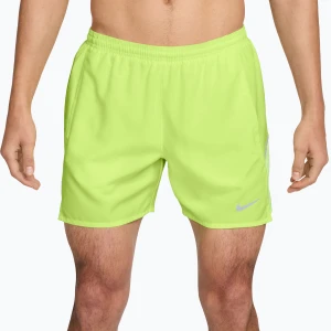 Spodenki męskie Nike Miler Dri-Fit Brief Lined 5" light lemon twist Zielony