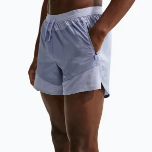 Spodenki męskie Nike Stride Dri-Fit Brief-Lined 5" iron purple/indigo haze