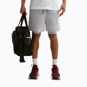 Spodenki męskie Nike Unlimited 2in1 Dri-Fit 7" grey fog/grey fog/black/grey fog