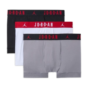 Spodenki męskie z bawełny Dri-FIT Flight Jordan (3 szt.) - Czerń