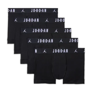 Spodenki męskie z bawełny Dri-FIT Jordan (5 szt.) - Czerń
