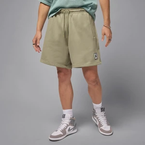 Spodenki męskie z nadrukiem Jordan Brooklyn Fleece - Brązowy