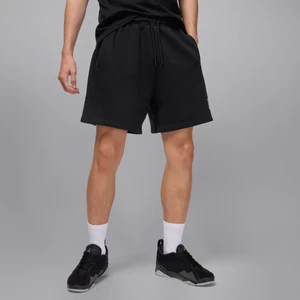 Spodenki męskie z nadrukiem Jordan Brooklyn Fleece - Czerń