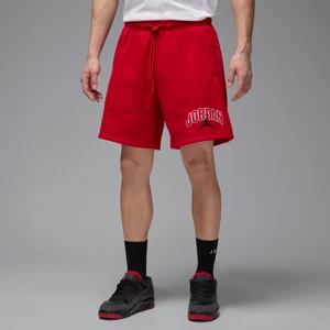 Spodenki męskie z nadrukiem Jordan Brooklyn Fleece - Czerwony