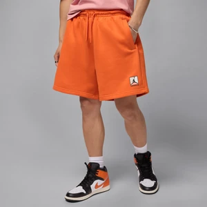 Spodenki męskie z nadrukiem Jordan Brooklyn Fleece - Pomarańczowy