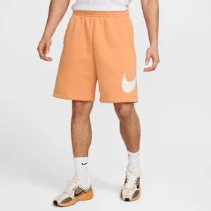 Spodenki męskie z nadrukiem Nike Sportswear Club - Pomarańczowy