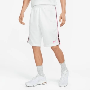 Spodenki męskie z powtarzającym się logo Nike Sportswear - Biel