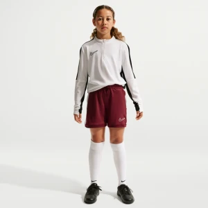 Spodenki piłkarskie dla dużych dzieci (dziewcząt) Nike Academy Dri-FIT 10 cm - Czerwony
